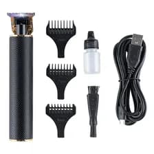 Cortadora De Pelo Care By Gadnic T900 Patillera Recargable Inalámbrica 3 Peines Negro