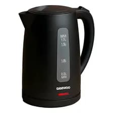 Pava Eléctrica Daewoo 1.7 Lt Mate Café Té Filtro Desmontable Color Negro
