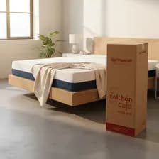 Colchón Espuma Springwall Upper Max 1 Plaza 80x190 En Caja Color Blanco