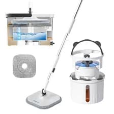 Mopa Trapeador Balde Escurridor Lampazo Escurridor Centrifuga Doble Balde Separador De Agua Sucia/limpia Homettler Wash Pro Blanco