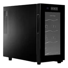 Cava De Vino Coolfroz Gadnic 8 Botellas Termoelectrica Display Digital Luz Led Interior Temperatura Regulable