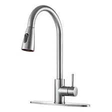 Griferia Monocomando Canilla Cocina Extensible Flexible Cepillado Mst-41106 Neró
