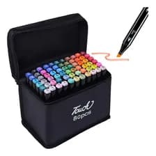 Set De 80 Marcadores Doble Punta Touch Yuzu Color Vibrant Vibrante