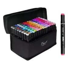 Marcadores X120 A Base De Alcohol Punta Doble Set De Arte