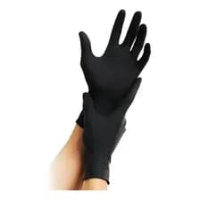 Guantes Nitrilo Medilab Antideslizantes 10x100 Talle M Color Negro