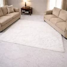 Alfombra Nórdica Living Pelo Largo 140x200 Antideslizante 1.4 M 2 M Blanco