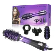 Cepillo Secador 4en1 Profesional Vgr V-484 Difusor 1100w Violeta Rojo