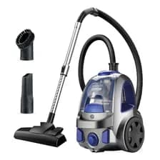 Aspiradora Ciclónica Gadnic 2000w Filtro Lavable Rebobinado Automático De Cable Azul/gris