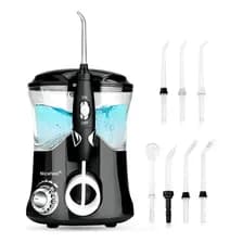 Irrigador Bucal Dental Nicefeel 10 Velocidades 7 Boquillas Negro