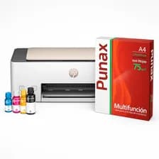 Impresora Multifuncion Hp Smart Tank 583 Con Resma De Regalo Blanco