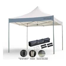 Gazebo Dyvan 3x3 Metros Autoarmable Plegable De Exterior Blanco