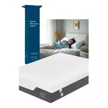 Colchón 1 Plaza Tribeca Línea Blue Memory Foam 80x190 Cm Firme Hipoalergénico Blanco
