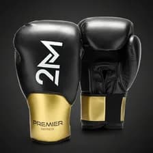 Guantes De Boxeo 14 Oz Profesionales Reforzados Negro 14oz
