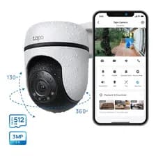 Cámara De Seguridad Tp-link Tapo C510w Wifi Ip 2k 3mp Ip65 Para Exterior Con Pan/tilt Negro