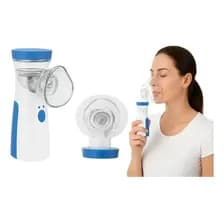 Nebulizador Portatil Mesh Ultrasónico Silencioso Sin Pilas Blanco