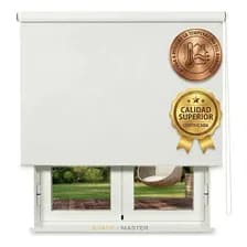 Cortina Roller Blackout 160x160cm Premium Color Blanco Blanco Cort0002