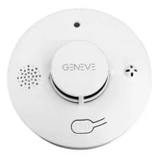 Sensor Detector De Humo Con Alarma Geneve - Bateria Autonoma Blanco