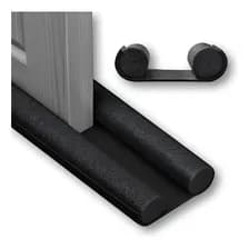Burlete Doble Para Bajo Puerta Energeneration De Gomatela Impermeable Negro