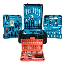 Set Maletín Herramientas Kto 245 Pz + Juego Tubos Crique 46 Turquesa