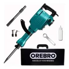 Martillo Demoledor Orebro De 1700w Para Concreto Y Asfalto Celeste