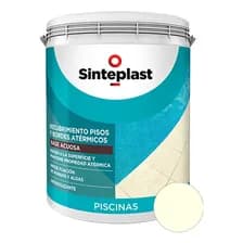 Recubrimiento Acrílico Para Pisos Sinteplast Al Agua Atérmicos 4l Color Marfil Mate