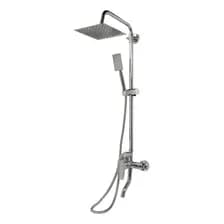 Columna Ducha Griferia Exterior Monocomando Cuadrada 20x20