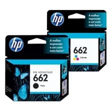 Combo Hp 662 Negro + Color 3515 4645 1515 2545
