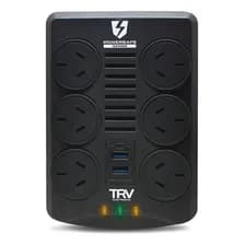 Estabilizador De Tension Trv Powersafe Gamer 4000va 6 Tomas Color Negro