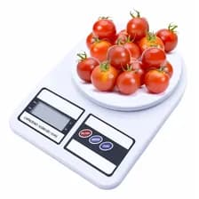 Balanza Digital De Cocina Electrónica Para Repostería Con Precisión Desde 1 Gramo Hasta 10 Kg Ideal Para Alimentos Hogar Y Pastelería Moderna Portátil Con Pantalla Led Levys Bazar Color Blanco
