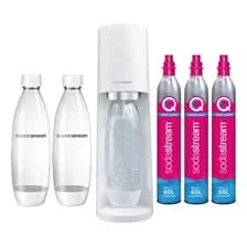 Máquina De Soda Color Blanco Sodastream Megapack Rendimiento Terra