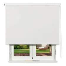 Cortina Roller Shade Master Blackout De 140cm X 140cm Liso Color Blanco - Unidad Por 1