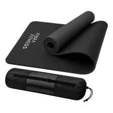 Mat De Yoga Fibra Fitness Color Negro Fibra Fitness