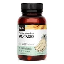 Cápsulas De Potasio Natier Con Citrato Para Energía Y Salud Arterial Sin Sabor