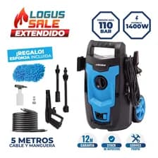 Hidrolavadora Logus 110 Bar Alta Presion Pistola - Autostop Azul/negro 50 Hz