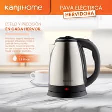 Pava Jarra Eléctrica Kanji Home Kjh-pe15001s De 1.8 Lts 1500w Plateado