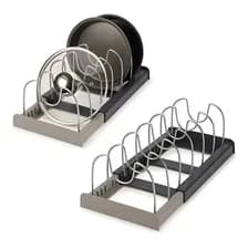 Organizador Alacena Cocina Sartén Ollas Mesada Tablas Metal Color Negro