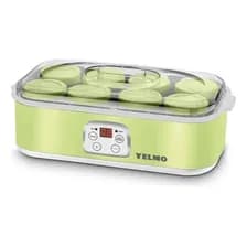 Yogurtera Yelmo Máquina Yogur Fábrica 1,4 Litros 8 Jarros Color Verde