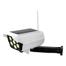 Camara Falsa Solar Ip Reflector Sensor Movimiento Ditron Color Blanco