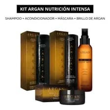 Kit Fidelite Myth Argan Shampoo Acondicionador Brillo Y Mascarilla