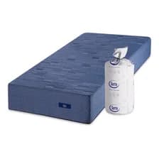 Colchón En Caja Serta Box Hybrid De Resortes Pocket 1 Plaza 80x190x22 Cm Color Azul