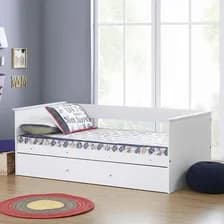 Diván Cama 1 Plaza Ricchezze Ecopack Blanco De Mdp Divan Cama Ecopack