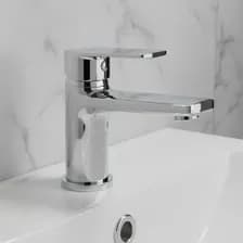 Griferia Monocomando Lavatorio Rio Peirano 60-176 Baño Grifo Bajo Color Cromo Acabado Cromado Vanitory Mezcladora Canilla Cierre Ceramico Brillante