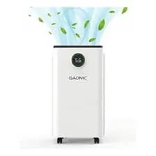 Deshumidificador Electrico Gadnic 12l Dia 210w Tanque 2.5l Control Digital Temporizador 24h 46 Db R290 15 M2 Blanco