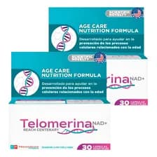 Telomerina Nad+ X30 Capsulas (combo X2) Sin Sabor