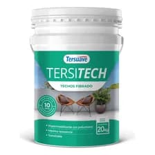 Tersitech Fibrado Para Techos Transitable De 20 Kg Tersuave Color Blanco Semimate