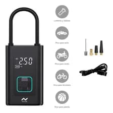Inflador Compresor Aire Portatil Bateria Nictom Ie01 Negro