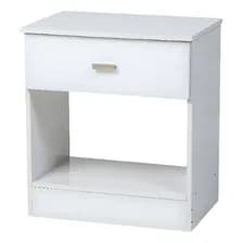 Mesa De Luz Benevento Ricchezze Acabado Brillante Color Blanco