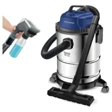 Aspiradora Polvo Y Liquidos Limpia Tapizados Sopladora 22l 1600w Ken Brown Kba-20 Filtro Hepa Y Tambor De Acero Inoxidable Azul Acero