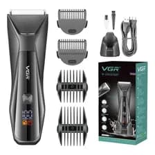 Afeitadora Electrica Intima Corporal Razor Vgr V-938 Luz Led Ipx7 Color Negro