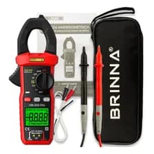 Pinza Amperometrica Digital Brinna Hb-202 Pro Capacimetro Ncv